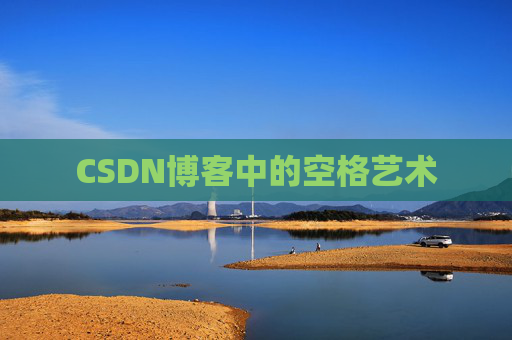 CSDN博客中的空格艺术